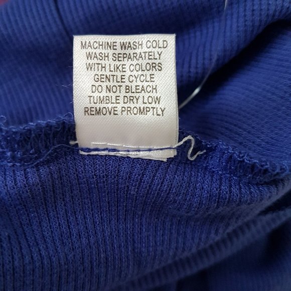 Red Heart Blue Turtleneck Knit Sweater Top , M - Picture 5 of 5